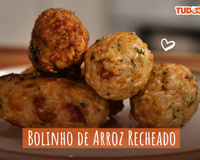 Bolinho de arroz recheado 