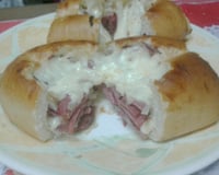 Pão francês recheado