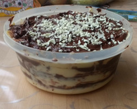 Pavê de baunilha e chocolate