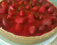 Torta gelada de morango