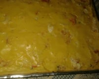 Torta cremosa de frango de liquidificador