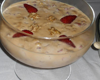 Doce de leite com frutas e nozes