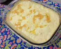 Batata suzy com creme de queijo