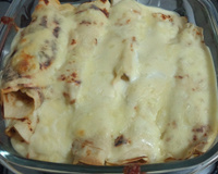 Panqueca com molho branco