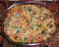 Macarrão parafuso ao molho de calabresa