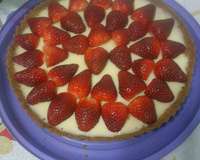 Torta de morango com iogurte