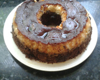 Bolo pudim de chocolate