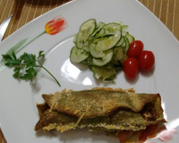 Massa de panqueca de espinafre