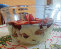 Pavê Natalino de Maracujá com Panetone