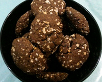 Biscoitos de aveia e chocolate