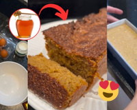 Bolo de mel saudável: receita de nutricionista tem poucos ingredientes e é simples e fácil de fazer