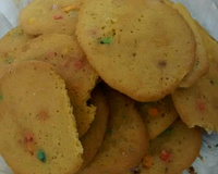 Cookie de baunilha com gotas de chocolate