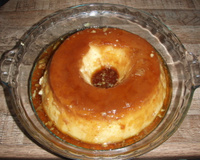 Pudim de leite com baunilha