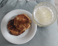 Panqueca de banana e aveia 