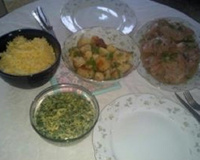 Frango com sopa de cebola e maionese