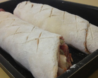 Pão fermentado recheado do Vitor