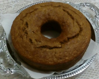 Bolo integral de banana e castanha