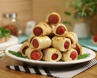 Enroladinho de salsicha de forno