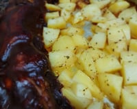 Costelinha de Porco com Molho Barbecue