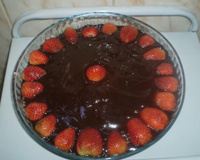 Bombom aberto de morango