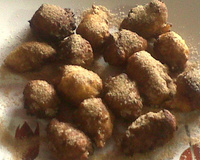 Bolinho de frigideira de banana e aveia