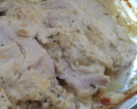 Filé de frango com creme de cebola