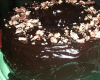 Calda leve de chocolate para bolo