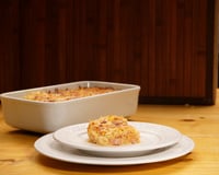 Arroz de forno à parmegiana