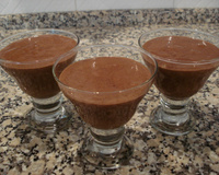 Mousse cremoso de chocolate