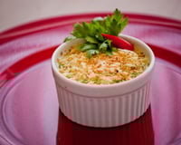 Souflé de queijo com legumes