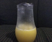 Suco de laranja cremoso