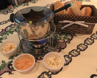 Fondue de carne saudável - sem óleo.