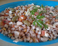 Salada de feijão fradinho com amor