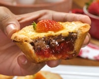 Empadinha de morango com nutella