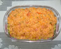 Arroz de forno colorido