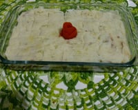 Purê de Inhame com batata e carne moída