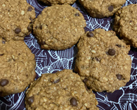 Cookies de aveia com chocolate