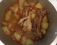 Frango com batata salsa