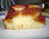 Torta invertida de banana