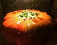 Carne seca na moranga com cream cheese