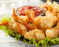 Camarão empanado simples e fácil de fazer