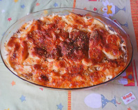 Bacalhau gratinado com batatas