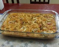 Macarrão ninho ao forno