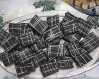 Cubinhos de chocolate e menta