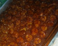 Bolo invertido de banana caramelada de liquidificador