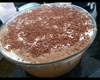 Pavê de sorvete e bombom