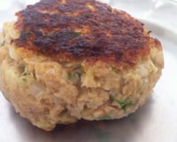 Hambúrguer de atum com aveia