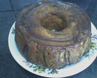 Bolo caramelizado de banana da Cida