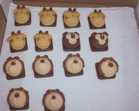 Docinhos modelados com leite ninho e leite condensado