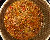 Carne moída colorida